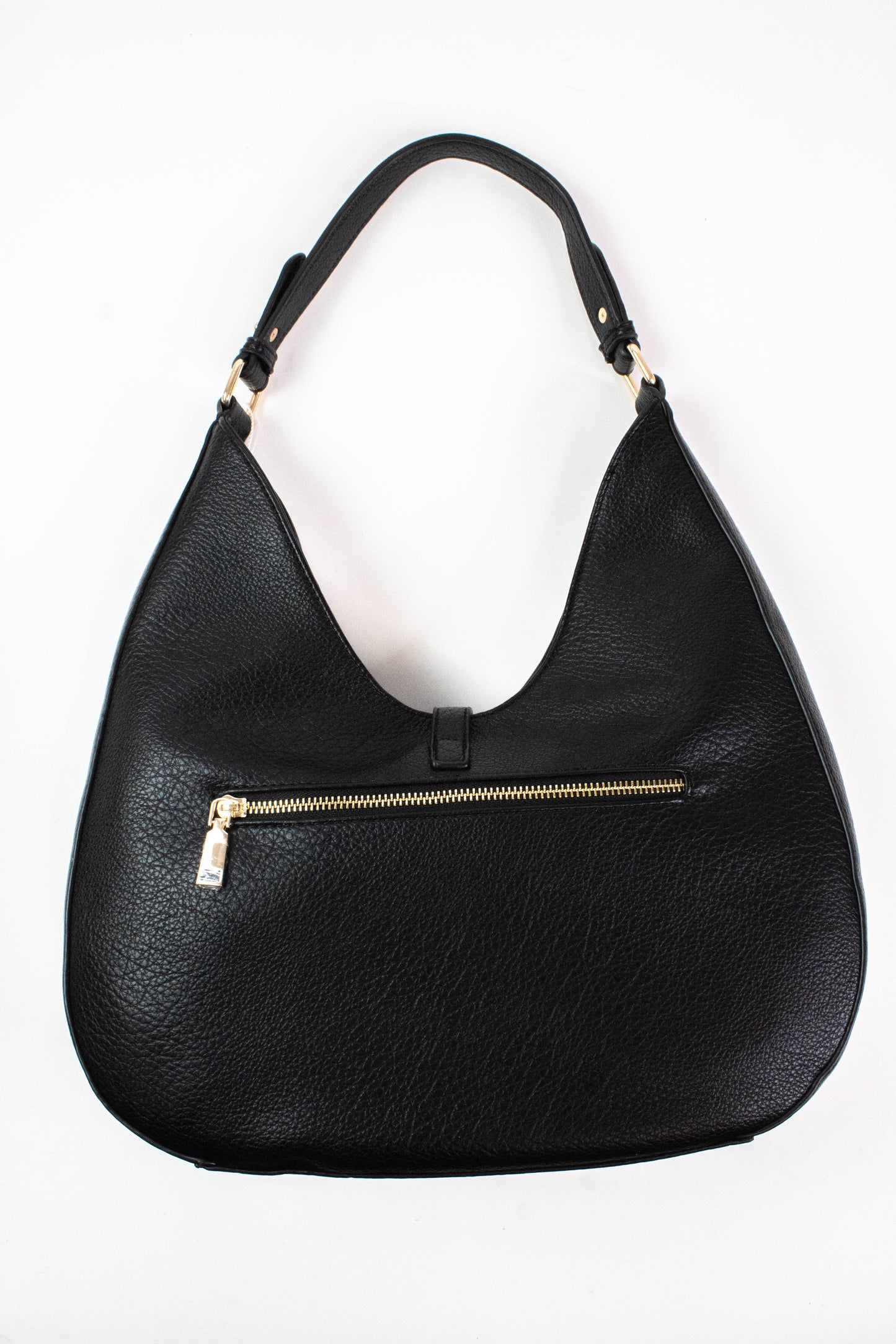  Olivia Stud Detailed Hobo Bag, Black | Moda Luxe