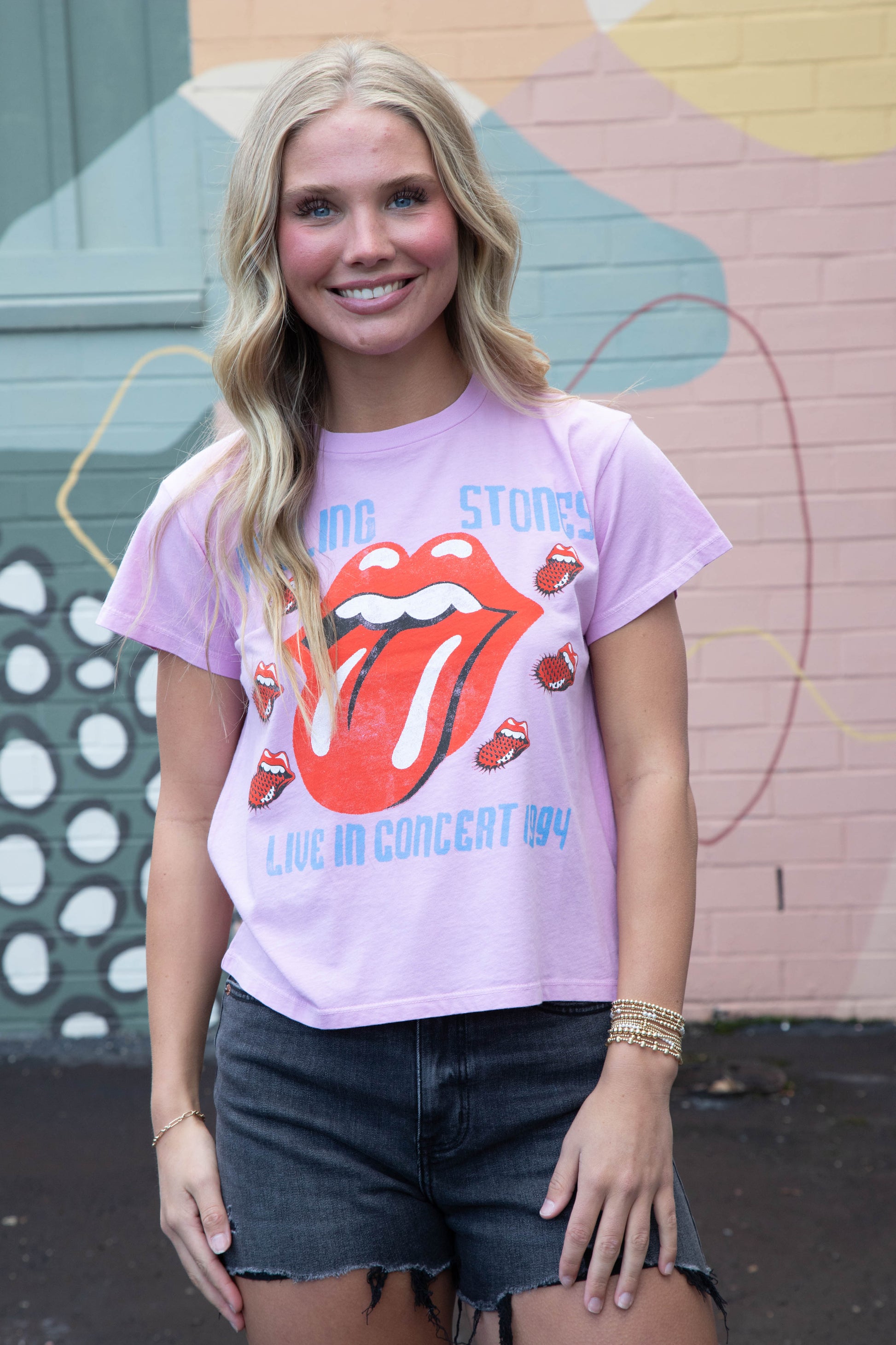  Rolling Stones Live In Concert 1994 Solo Tee, Faded Lilac | Daydreamer