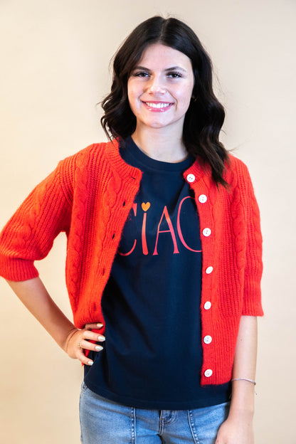  Nora Fuzzy Cable Cardigan, Bittersweet | Sanctuary