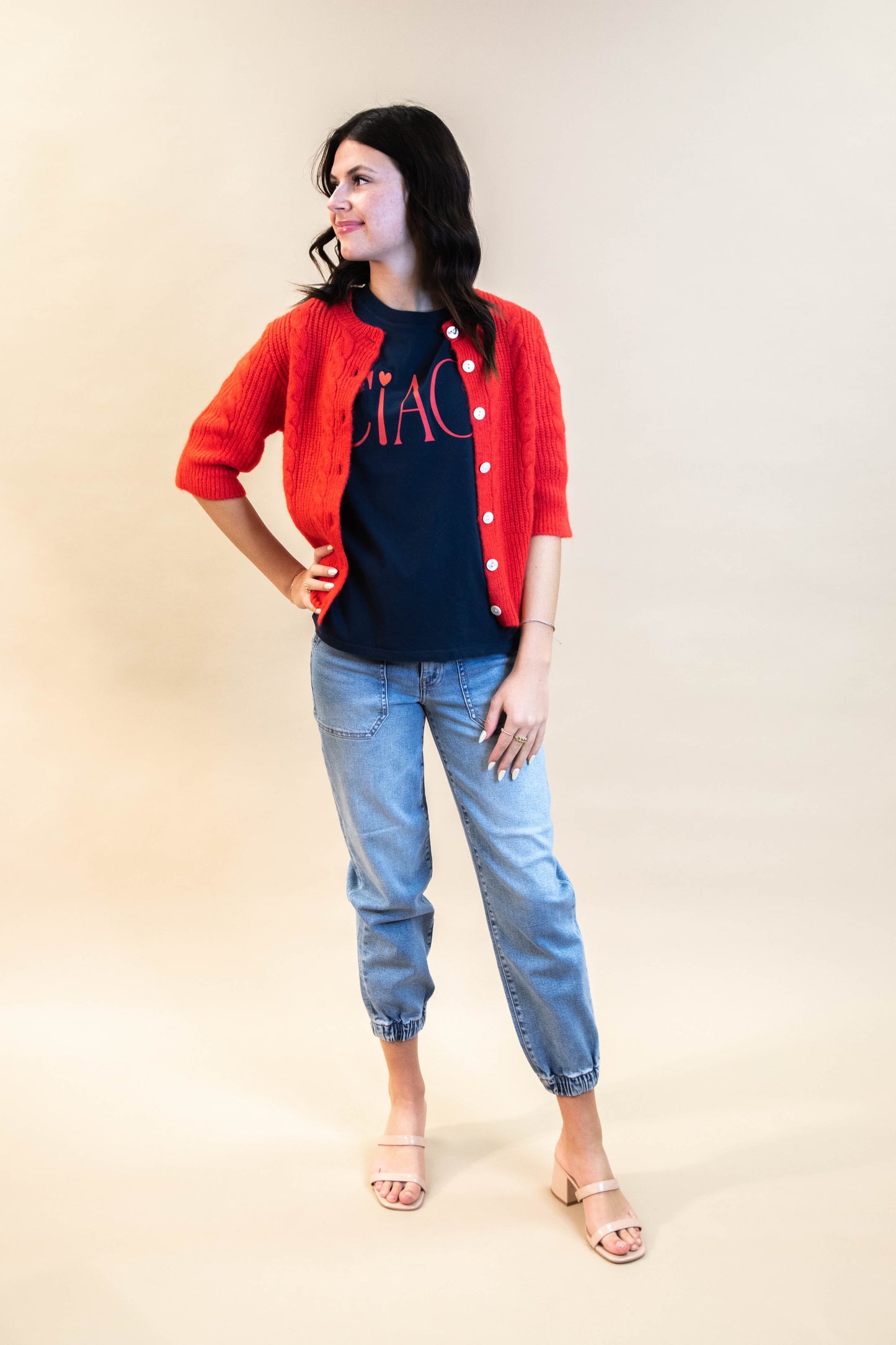  Nora Fuzzy Cable Cardigan, Bittersweet | Sanctuary