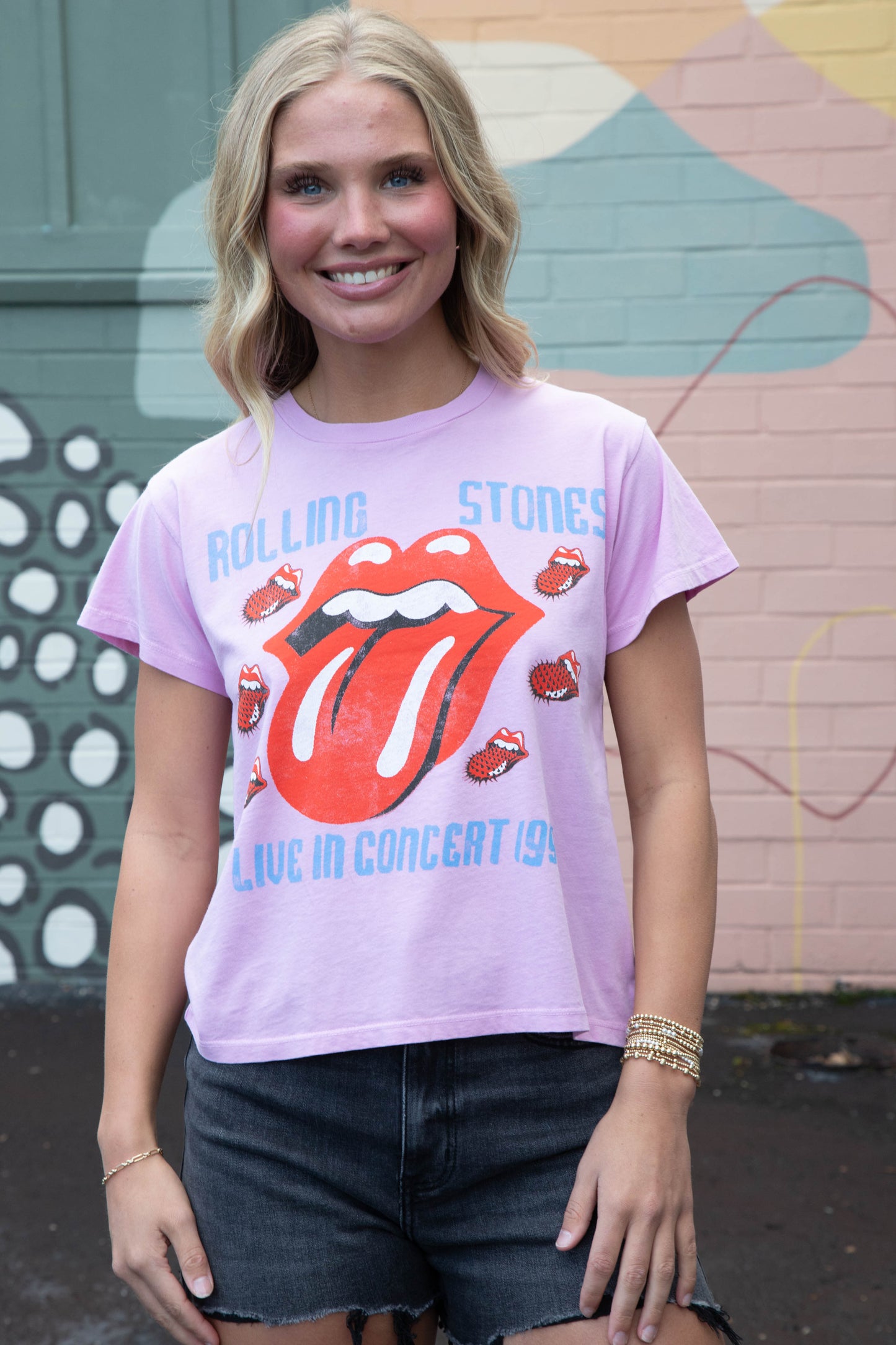  Rolling Stones Live In Concert 1994 Solo Tee, Faded Lilac | Daydreamer