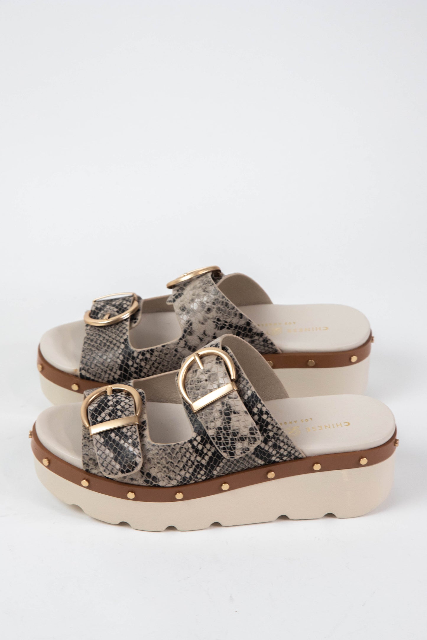  Surfs Up Snake Platform Sandal, Cream Multi | Chinese Laundry