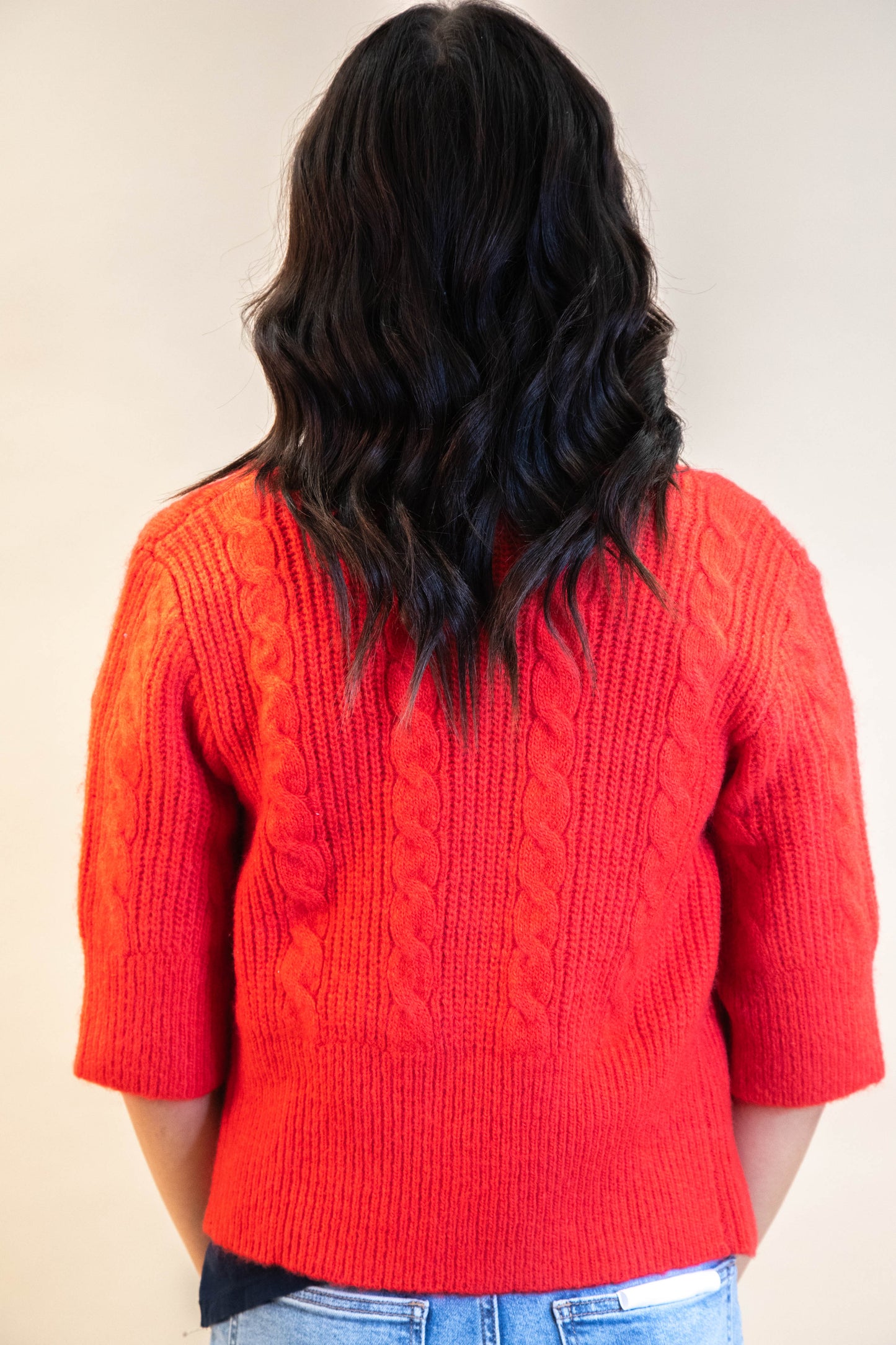  Nora Fuzzy Cable Cardigan, Bittersweet | Sanctuary