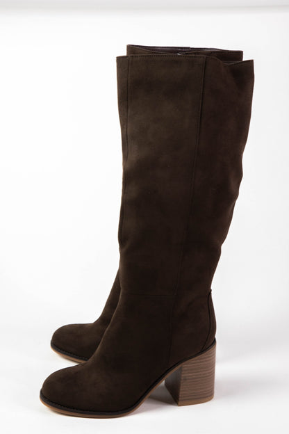  Sabrena Tall Dress Boot, Chocolate