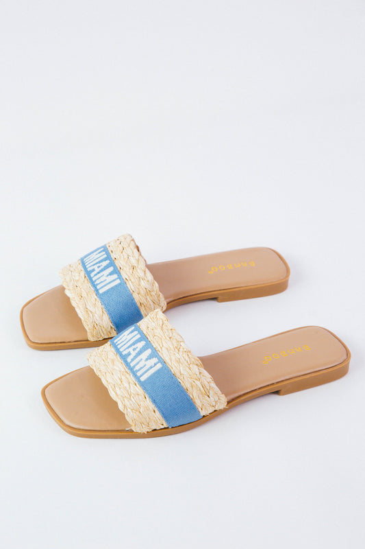  Hint Miami Band Sandal, Blue Miami