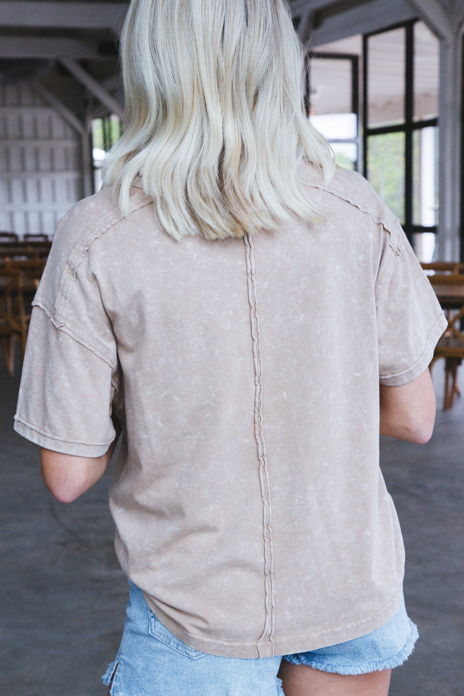  Ontario Oversized Tee, Taupe