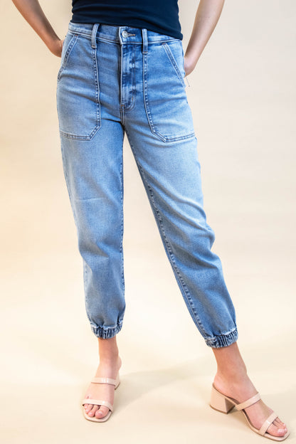  The Champ High Rise Jogger Jeans, Wings | Daze