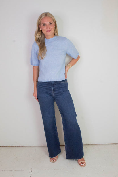  Perfect Sweater Tee, Blue Powder | Sanctuary