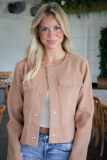 Kori Structured Jacket, Camel