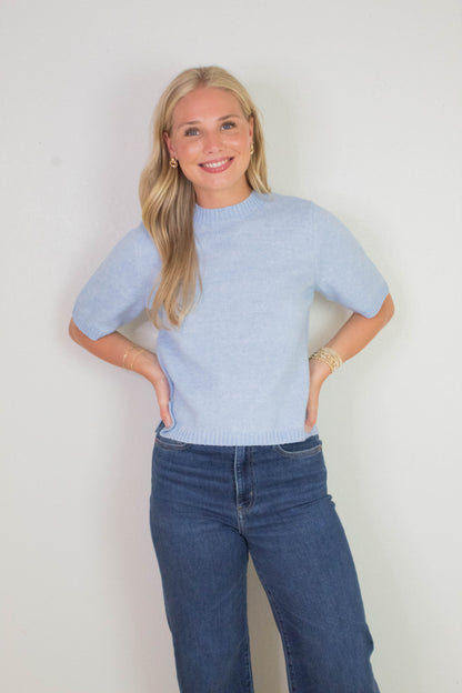  Perfect Sweater Tee, Blue Powder | Sanctuary