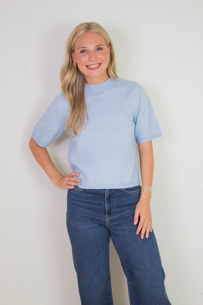  Perfect Sweater Tee, Blue Powder | Sanctuary