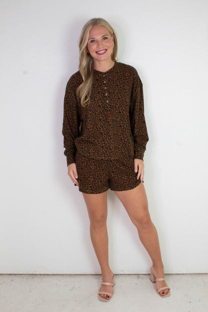  Chloe Leopard Print Set, Brown