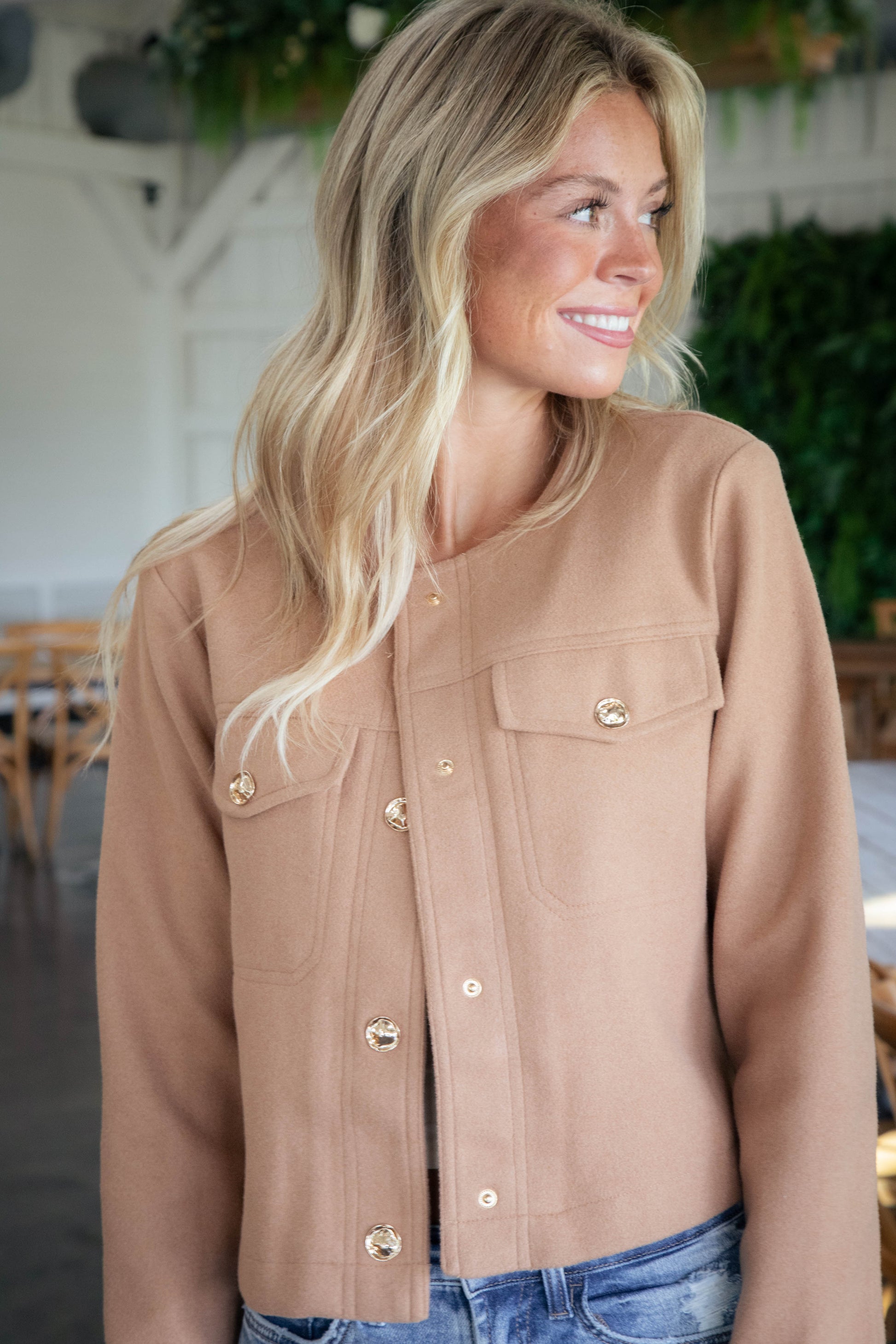  Kori Structured Jacket, Camel