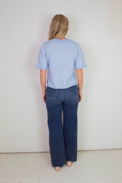  Perfect Sweater Tee, Blue Powder | Sanctuary