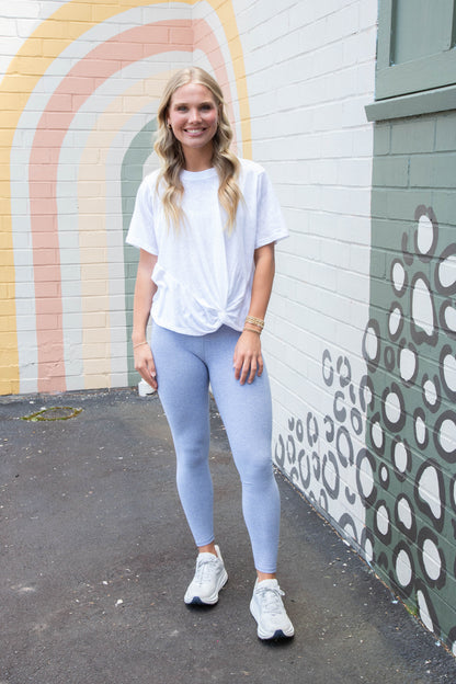  Solstice 7/8 Legging, Infinity Blue Heather | Z Supply