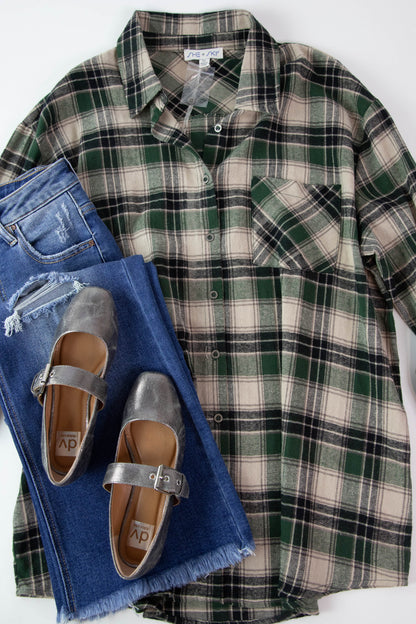  Karsyn Plaid Shirt, Green
