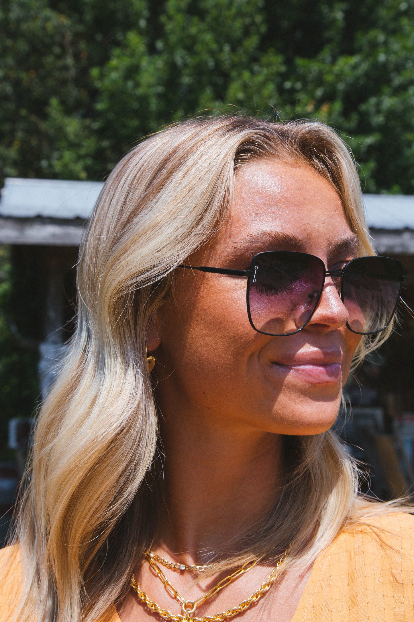  Rita Sunglasses, Black/Fade | Otra