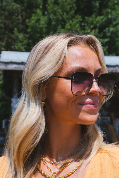  Rita Sunglasses, Black/Fade | Otra