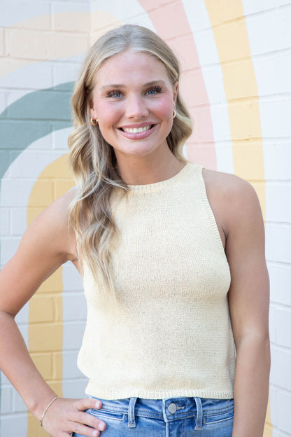  Sterling Sweater Tank, Lemon | Sadie & Sage