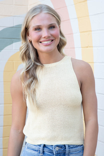  Sterling Sweater Tank, Lemon | Sadie & Sage