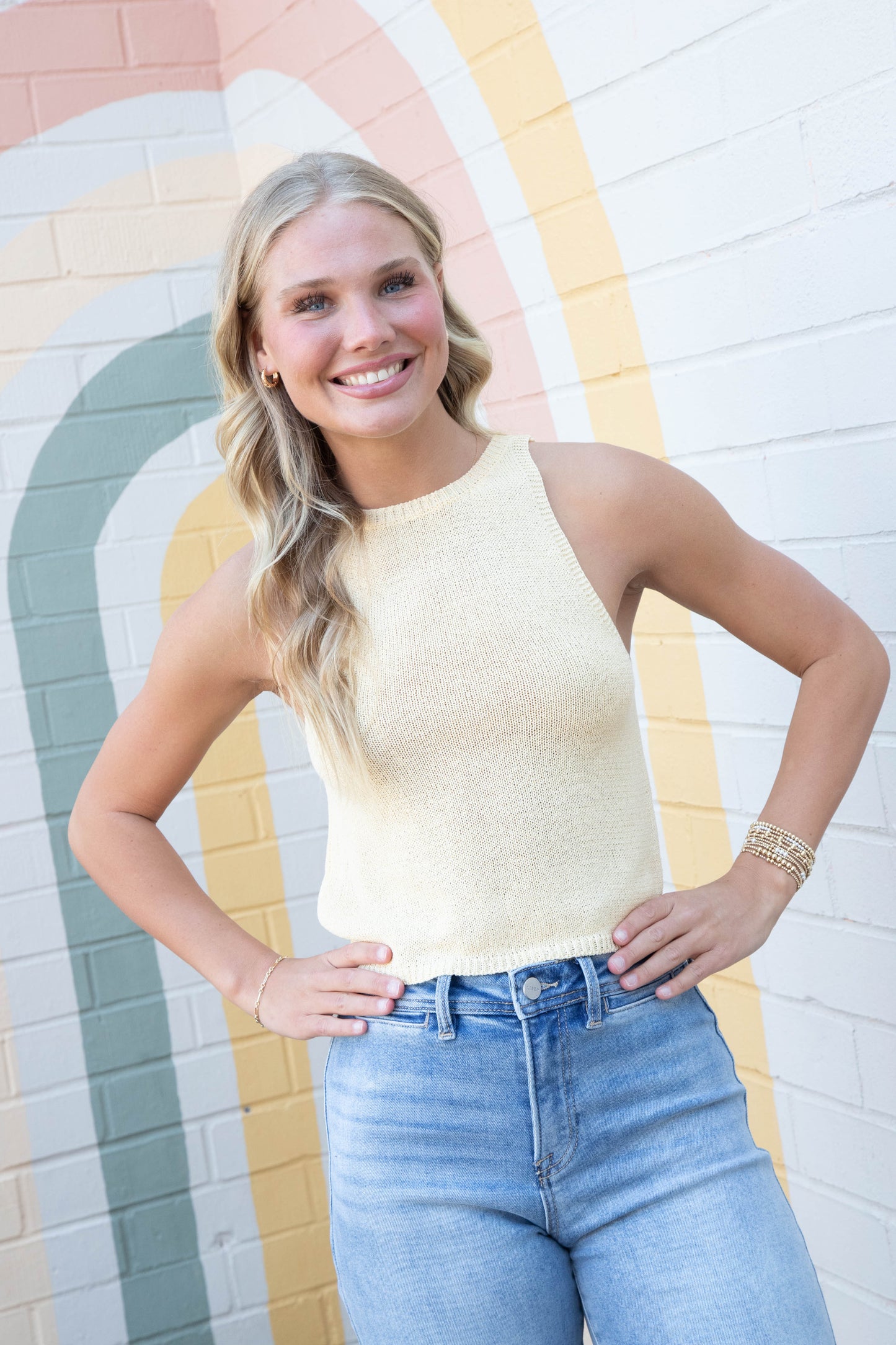  Sterling Sweater Tank, Lemon | Sadie & Sage