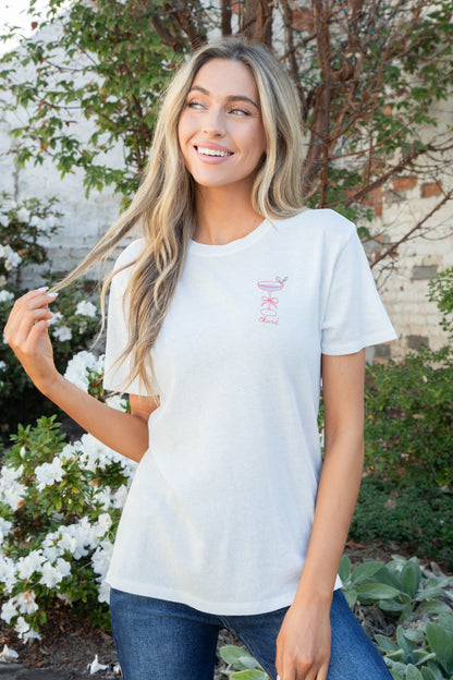 Cheers Cocktail Pacific Tee, Sea Salt | Z Supply