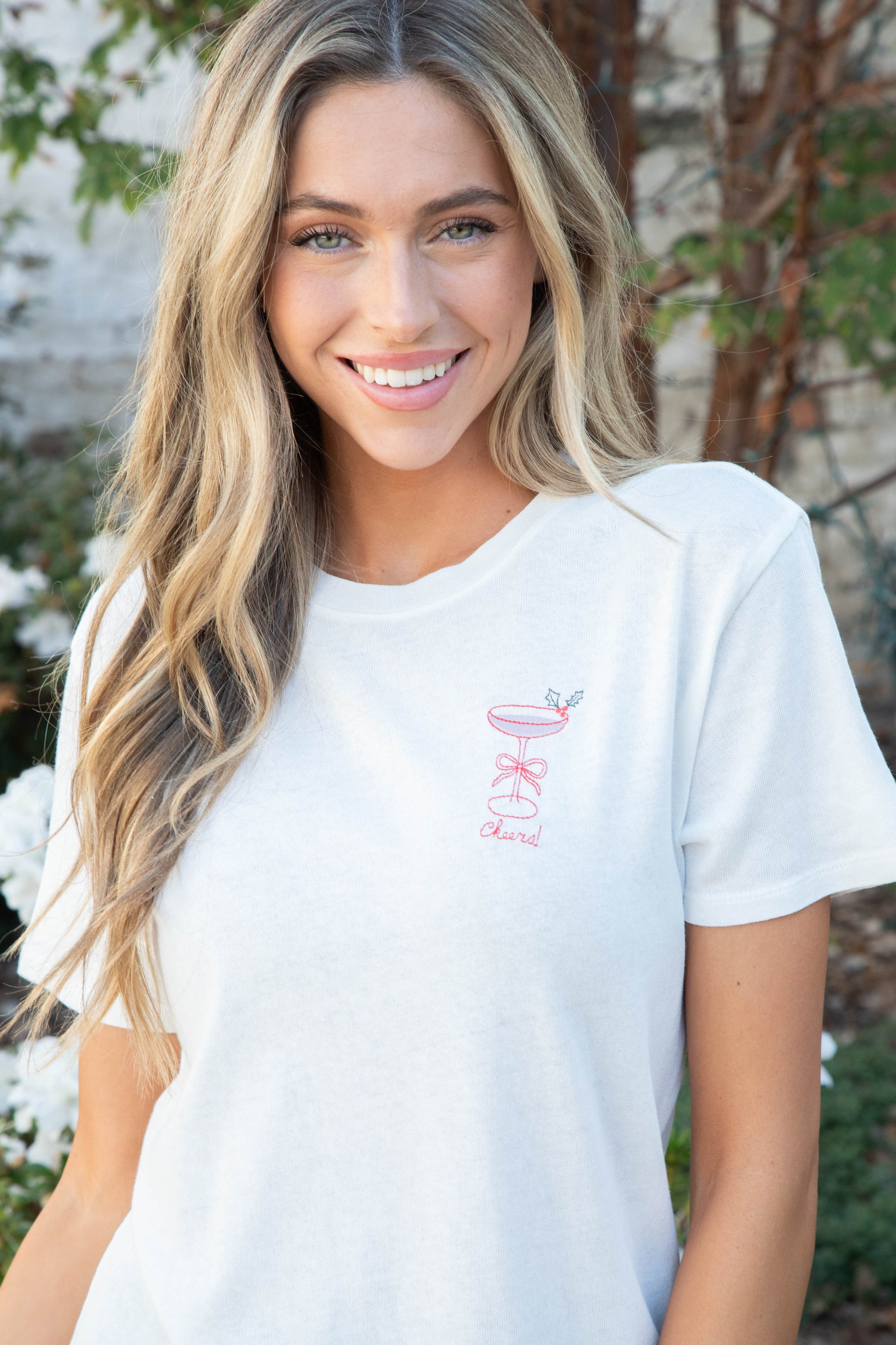  Cheers Cocktail Pacific Tee, Sea Salt | Z Supply