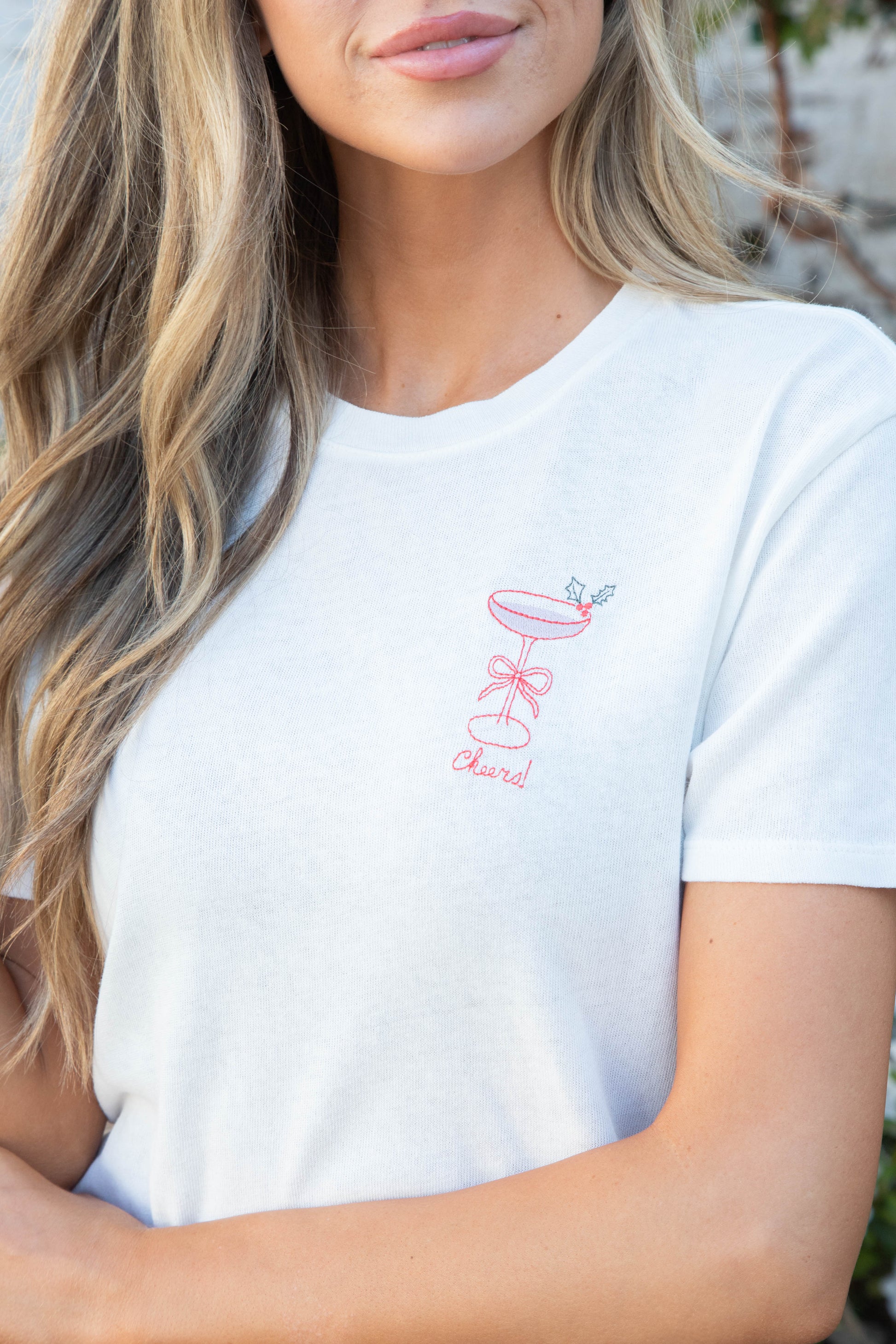  Cheers Cocktail Pacific Tee, Sea Salt | Z Supply