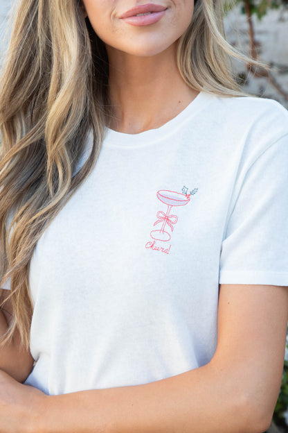  Cheers Cocktail Pacific Tee, Sea Salt | Z Supply