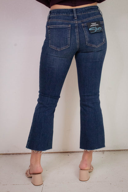  Suki Kick Flare Jean, Indigo | Silver Jeans Co