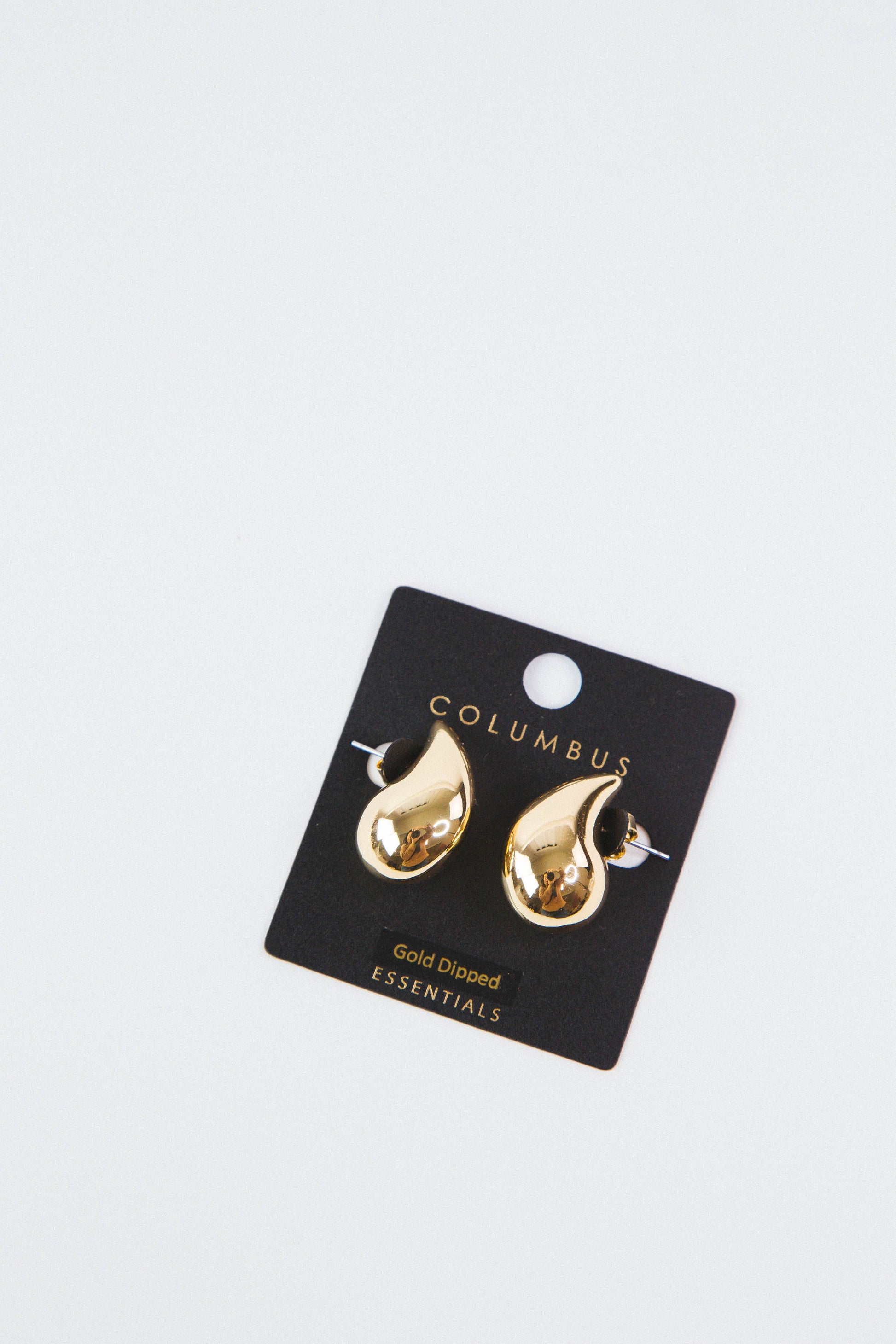  Leona Puffy Teardrop Earrings, Gold