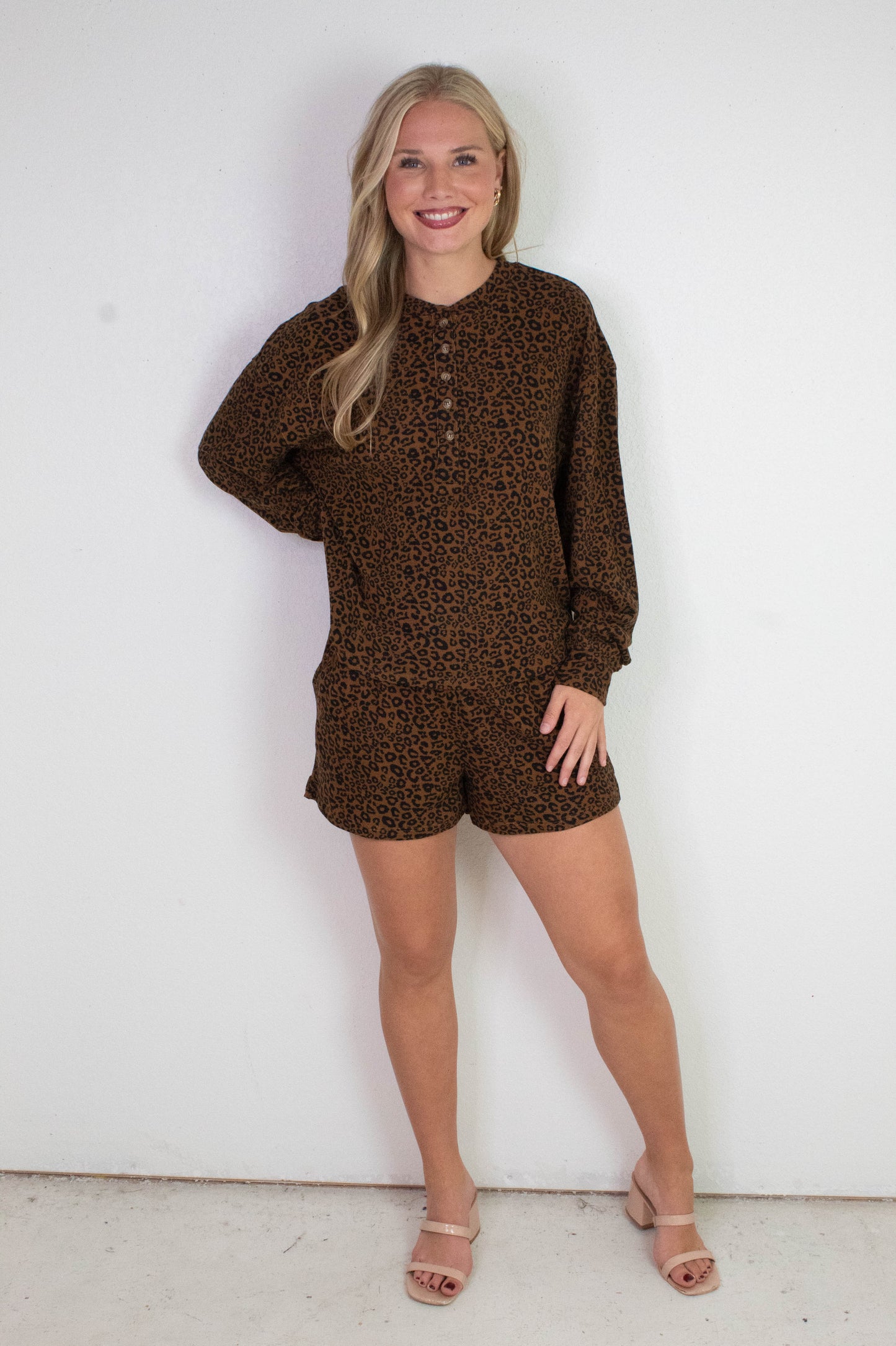  Chloe Leopard Print Set, Brown