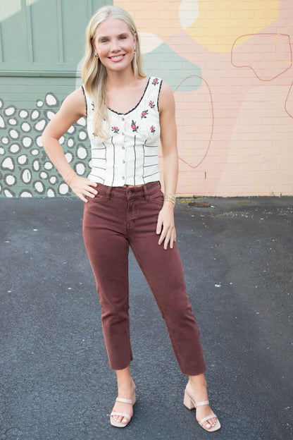  Cadence 90's Straight Crop Jeans, Chicory | Sanctuary