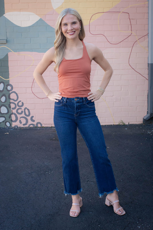  Clean Lines Racerback Tank, Cinnamon Stick | Free People