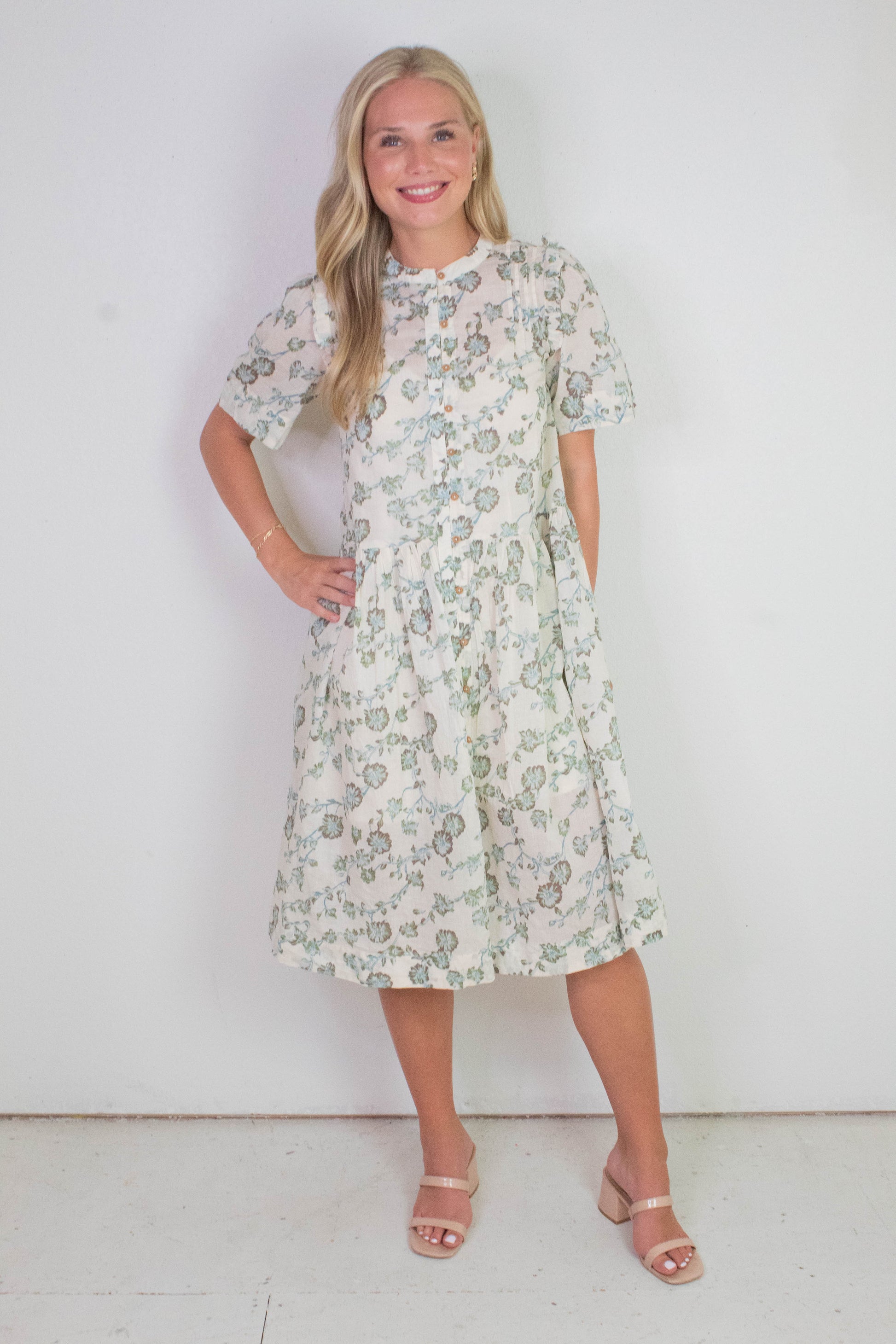  Bella Mae Midi Dress, Tea Combo | Free People