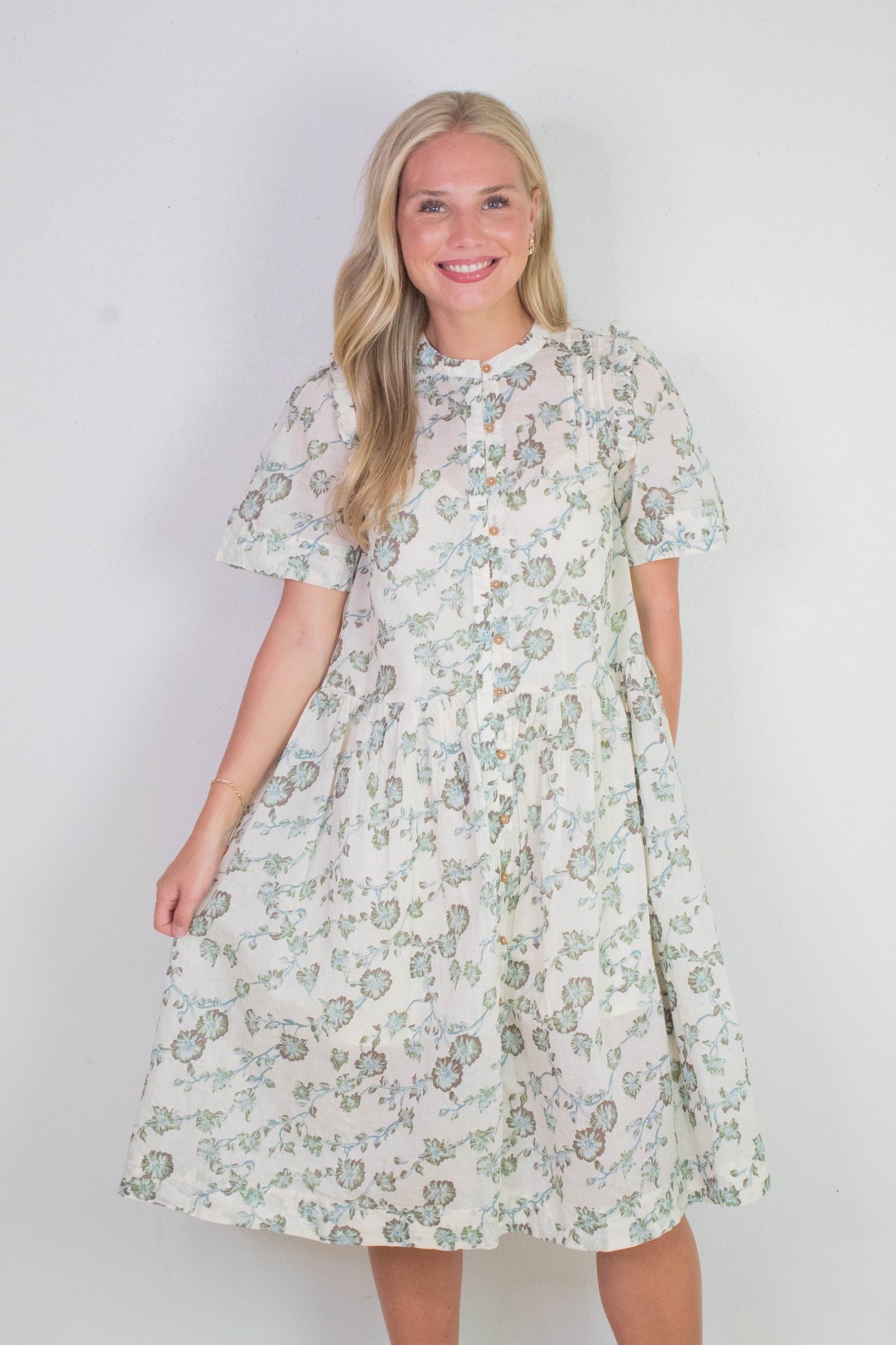  Bella Mae Midi Dress, Tea Combo | Free People