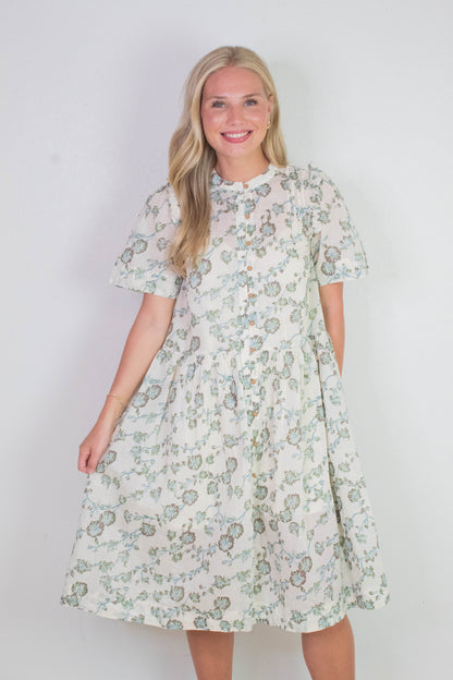  Bella Mae Midi Dress, Tea Combo | Free People
