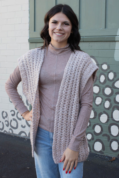  Sedona Exposed Seam Top, Heather Feather | Sanctuary
