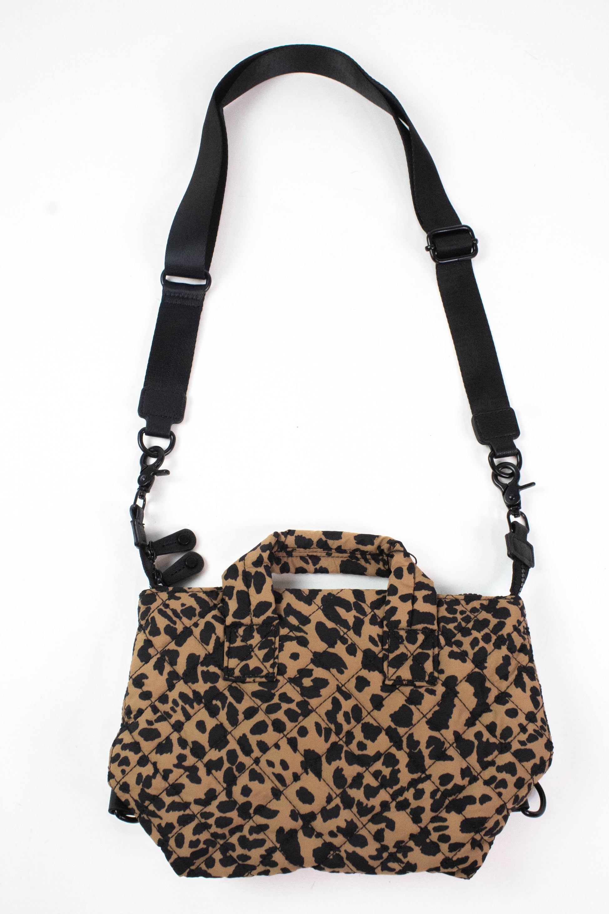  Melody Crossbody Quilted Mini Bag, Leopard