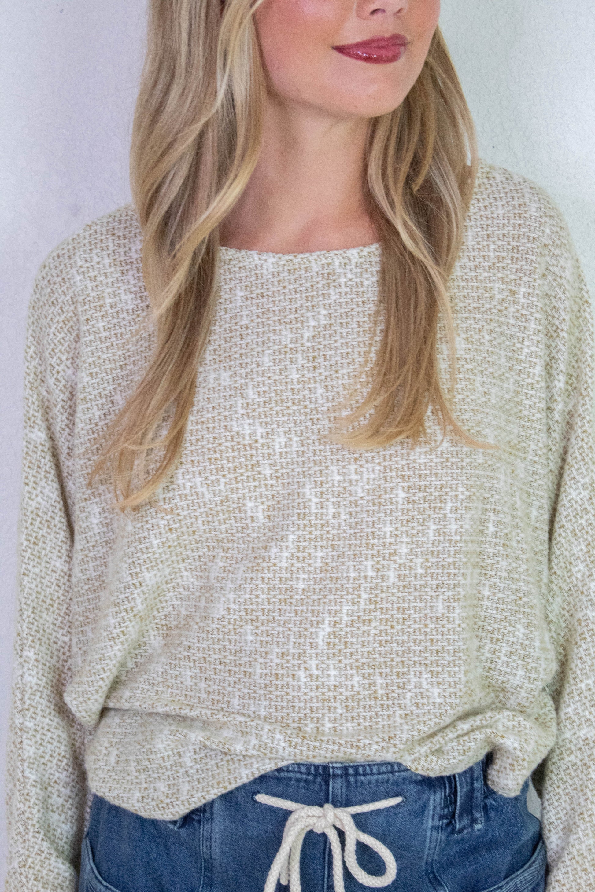  Billie Dolman Sleeve Knit Top, Olive | Sadie & Sage