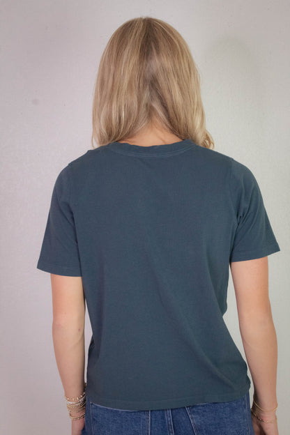  Adalynn Classic Boxy Fit Tee, Midnight Navy