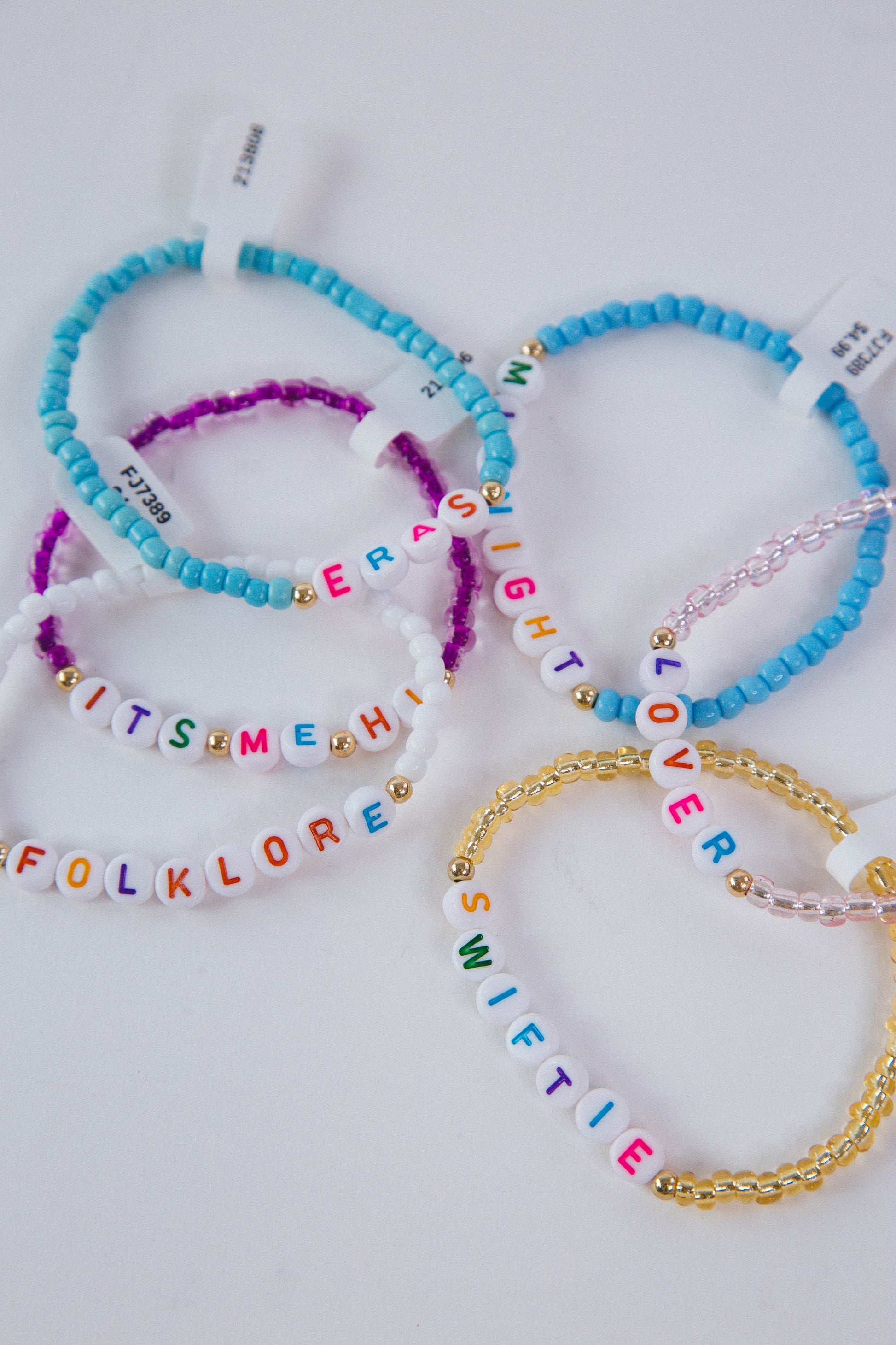  Eras Friendship Bracelet, Light Blue