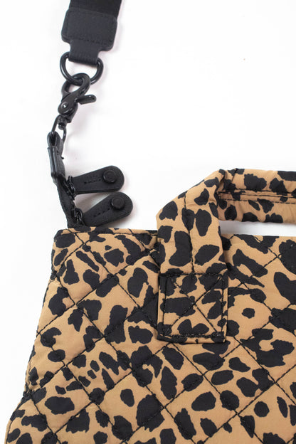  Melody Crossbody Quilted Mini Bag, Leopard