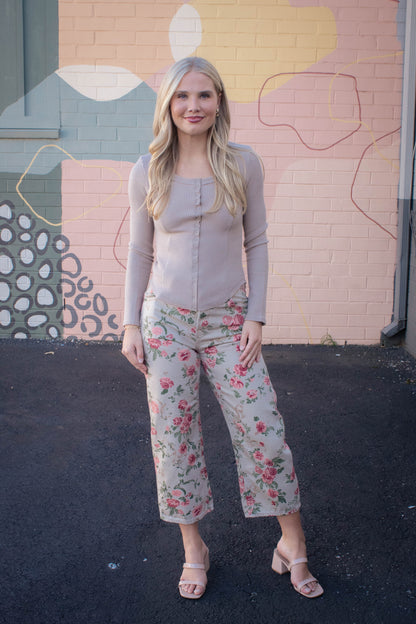  Deep Trance Printed Pant, Wallpaper Floral | Free People
