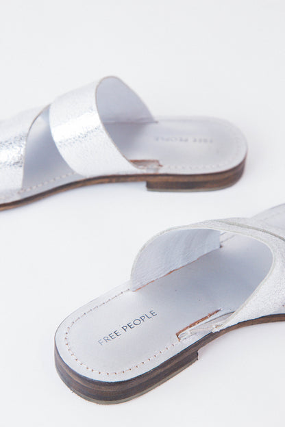  Abilene Toe Loop Sandals, Silver | Free People