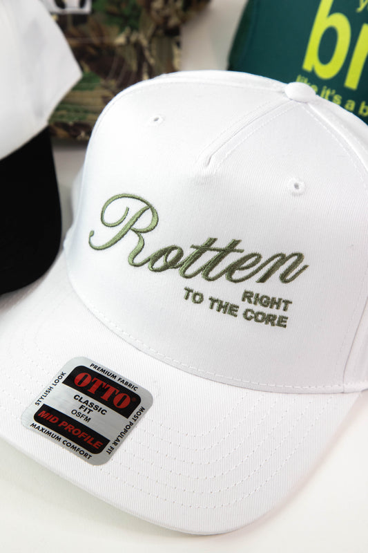  Rotten To The Core Trucker Hat, White | Friday+Saturday