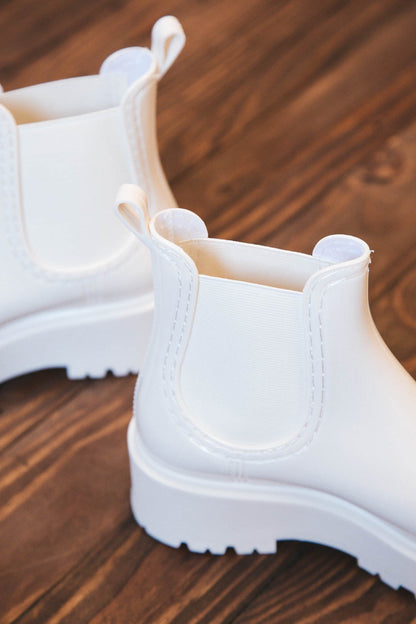  Penny Rain Boot, White | Beach By Matisse