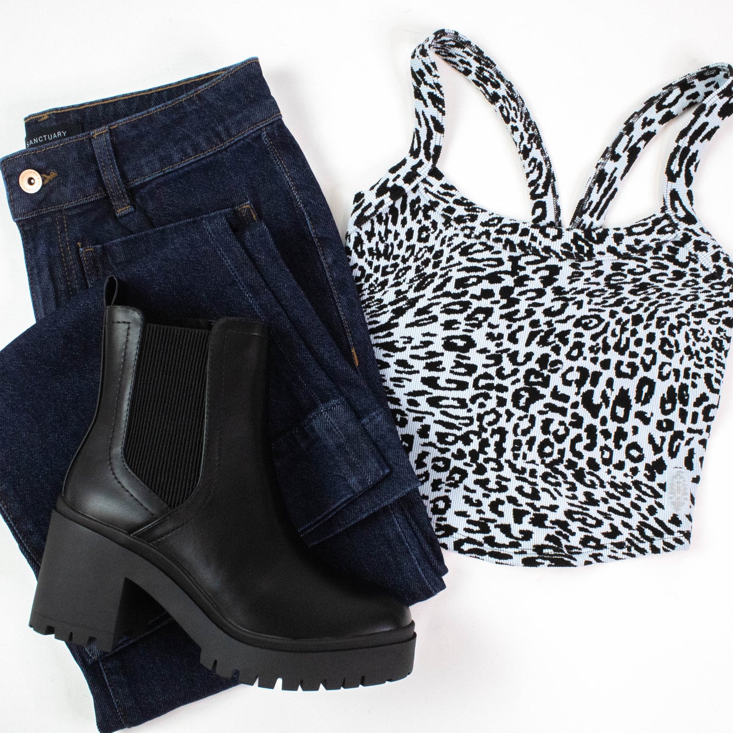  All Clear Leopard Cami, Ice Grey | Free People