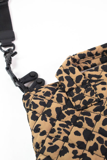  Melody Crossbody Quilted Mini Bag, Leopard