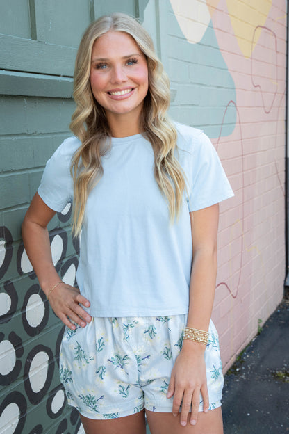  Day To Day Floral Boxer, Chambray Combo | Free People